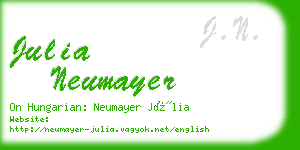 julia neumayer business card